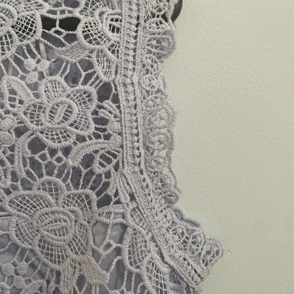 Lavender lace Nanette Lepore blouse - Picture 9 of 13